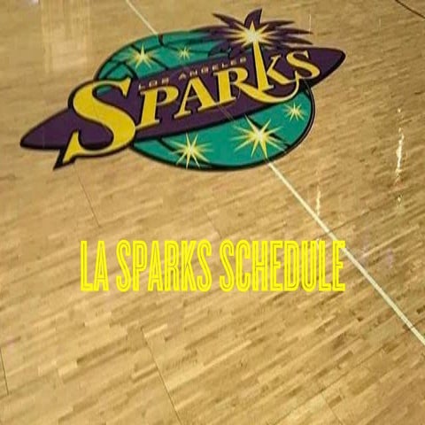 Sparks schedule