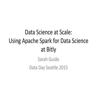 Data Day Seattle 2015: Sarah Guido