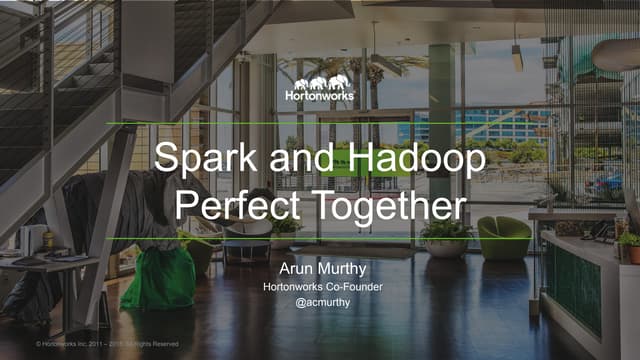 Spark Summit EMEA - Arun Murthy's Keynote