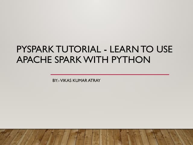 Spark_tutorial, Learn Spark with basic Knowledge