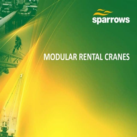 Sparrows offshore modular rental crane presentation   august 2014