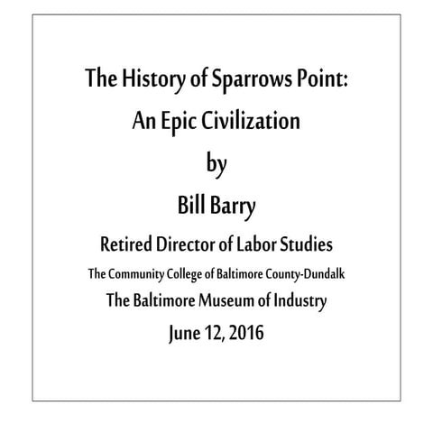 Sparrows point final | PPTX