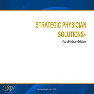 Strategic Physician Solutions - Physician Advisory Council 