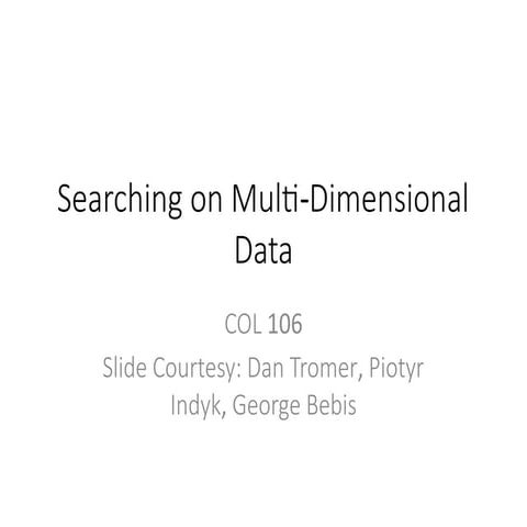 spatial.pptx kd trees datastructure and algorithms