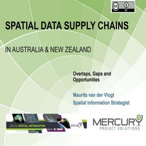 Spatial data supply chains in Australia and New Zealand