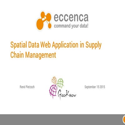 Spatial data web application in Suppliy Chain Management