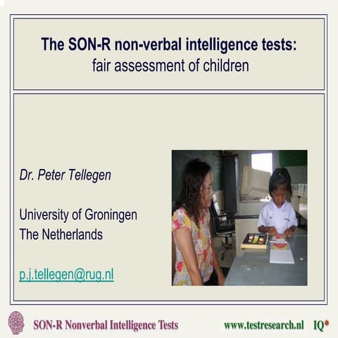 Spatial intelligence test for children