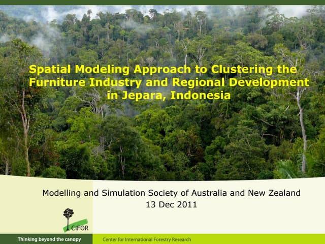 Spatial Modelling Approach to Clustering the Furniture Industry and Regional Development in Jepara, Indonesia