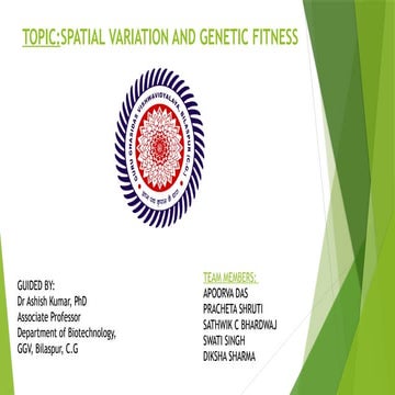 Spatial Variation and Genetic Fitness: Exploring the Dynamics of Evolution