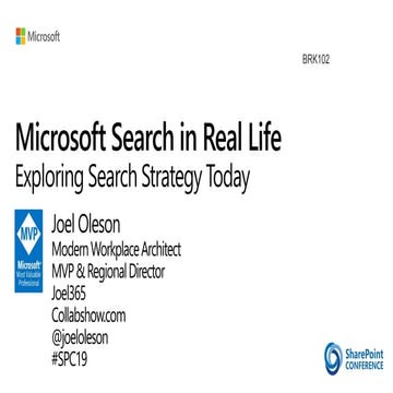 Microsoft Search Strategy Today - Exploring Office 365 Search in Real Life
