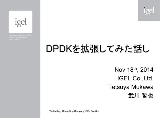 DPDKを拡張してみた話し