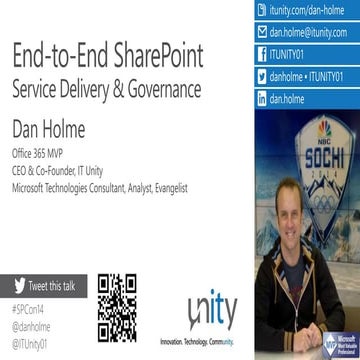 Spca2014 holme   end to end share point service delivery