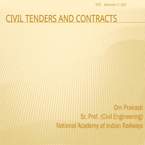 SPCE-CIVIL TENDERS AND CONTRACTS presentation