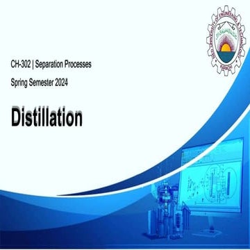 SP CH-302 - Distillation & Calculations.