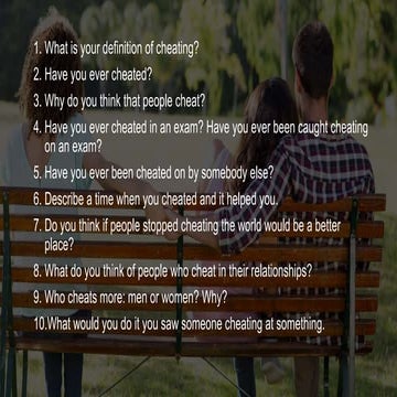 Topic: Cheating-Speaking Questions for Warm-ups