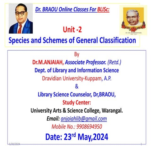 Spcies of Lib Classification Schemes.ppt