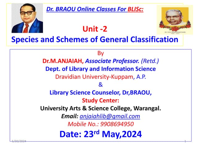 Spcies of Lib Classification Schemes.ppt