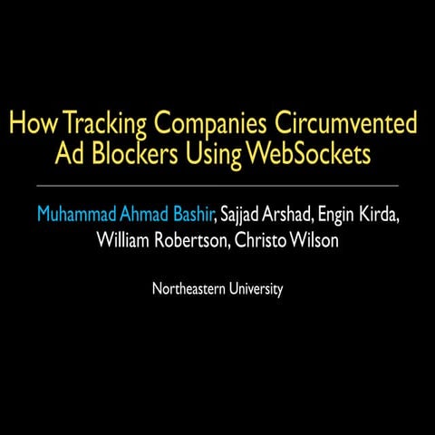 How Tracking Companies Circumvent Ad Blockers Using WebSockets