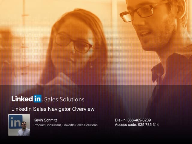 Introduction to Sales Navigator Deck