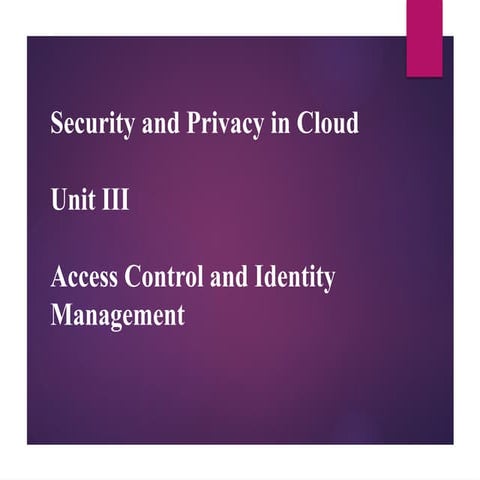 Comprehensive Guide to Access Control and Identity Management in Cloud ...