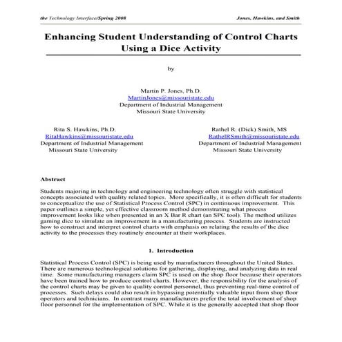 SPC with Dice to understand Normal Curve