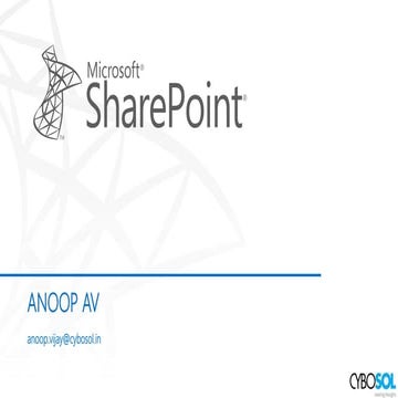 Sharepoint - An Introduction