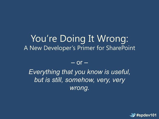 SharePoint Development 101