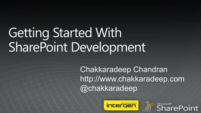 Getting Started with SharePoint Development