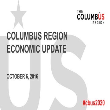 Columbus 2020 Investor Update | October 2016 | Kenny McDonald