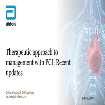Therapeutic approach to management with PCI | PPTX