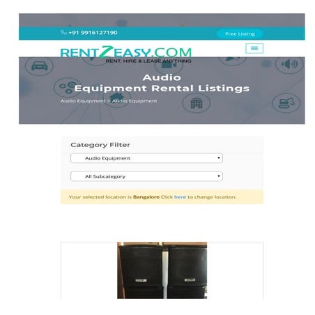 Speaker and mic for rent in bangalore for best price | PDF