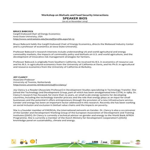Speaker bios 1 dec2014