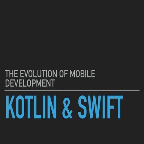 Kotlin & Swift | PPT