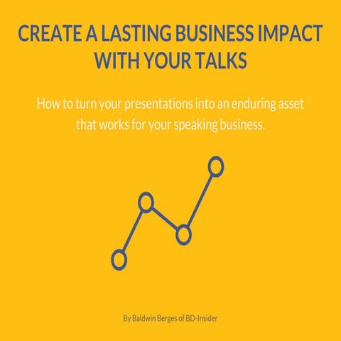 SpeakerHub MasterClass: "Create a lasting business impact with your talks" wi...