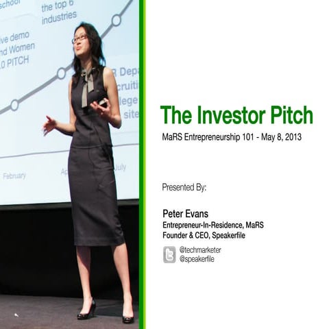 The Investor Pitch - Entrepreneurship 101 (2012/2013)