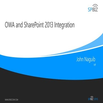 OWA And SharePoint Integration