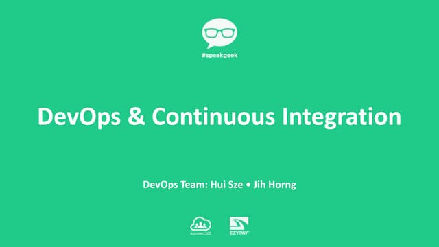 #speakgell - Continuous Integration in iconnect360