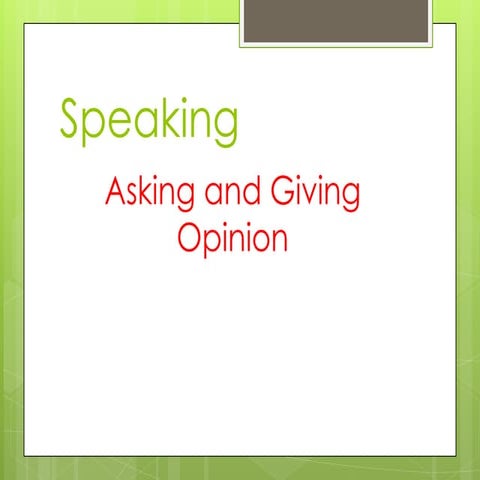 Speaking