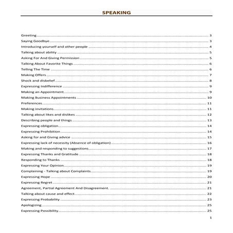 Speaking activities and tips