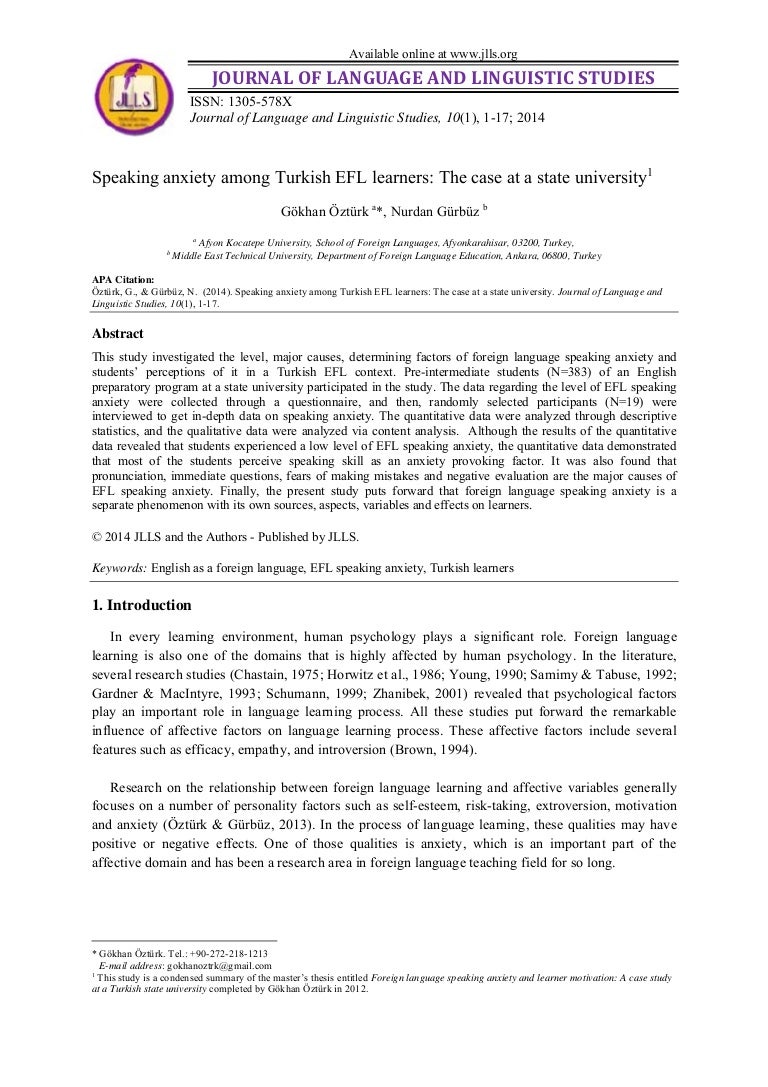 Students' anxiety in speaking english picture