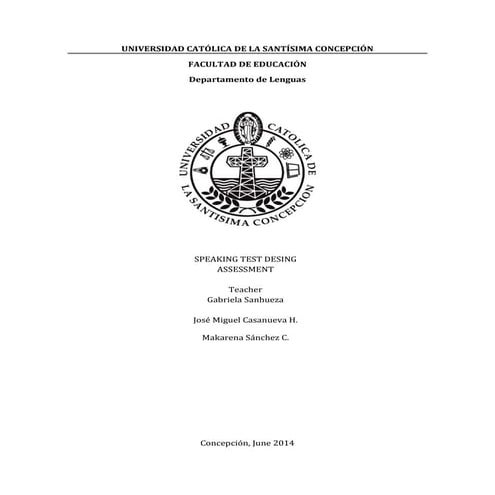 Speaking assessment test | DOCX