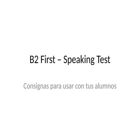 Comprehensive Guide to B2 First Speaking Test Preparation and Practice ...