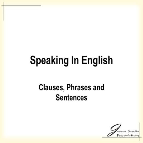 Sentence | PPT