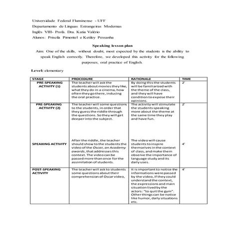 Speaking lesson plan   priscila e ketiley (2)