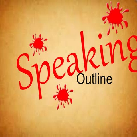 Speaking outline - Reinhertz Situmorang
