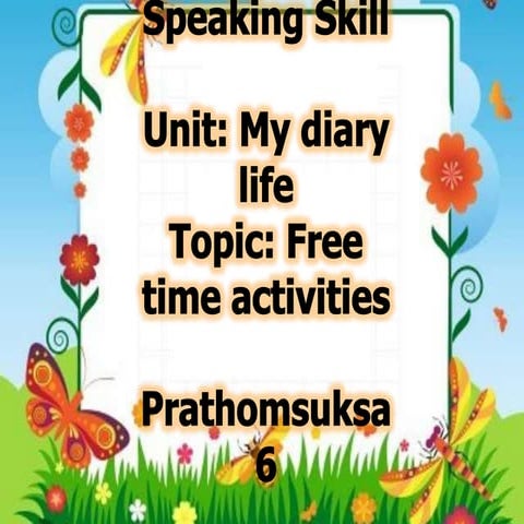 Speaking skill presentation