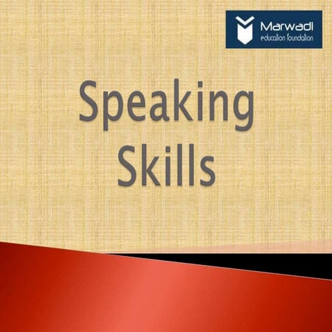 Speaking skills