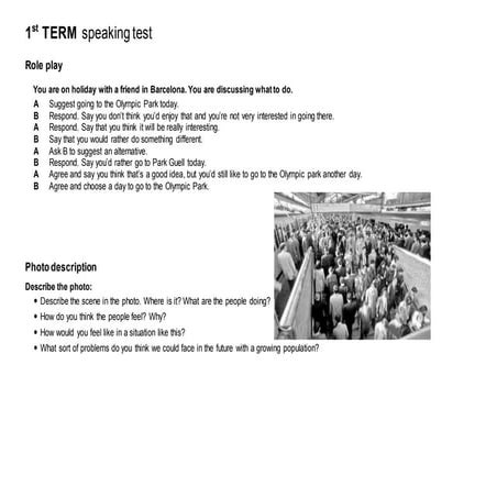 Call speaking test | PPTX