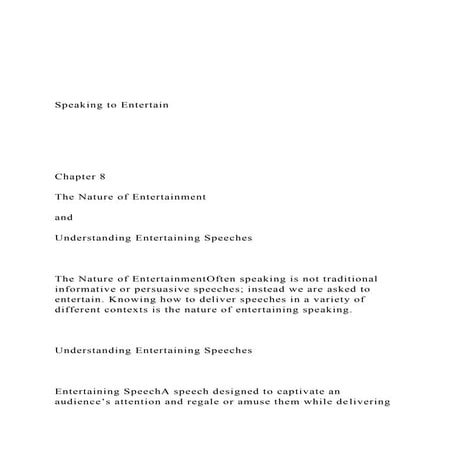 Speaking to Entertain Chapter 8The Natur.docx