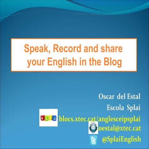 Speak record introduction